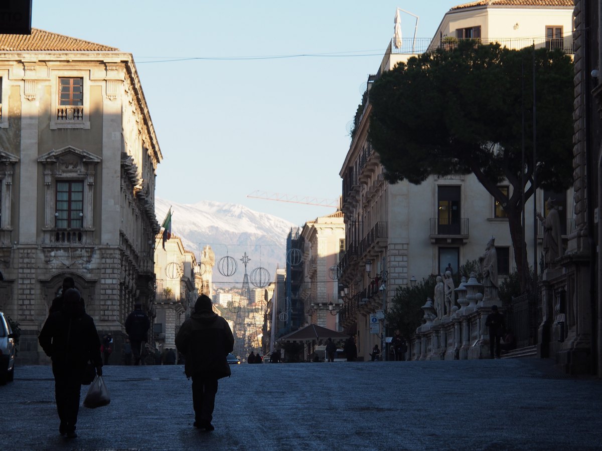 Сицилия. Катания зимой